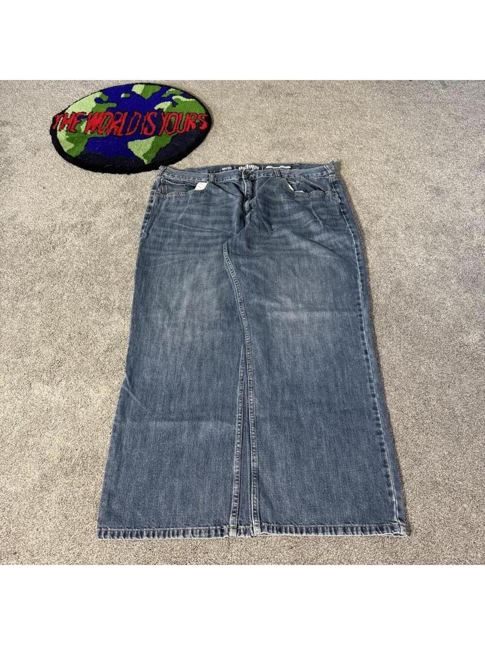 y2k vintage denim baggy urban pipeline denim jeans